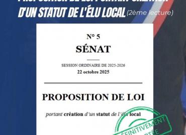 Le statut de l’élu est adopté !